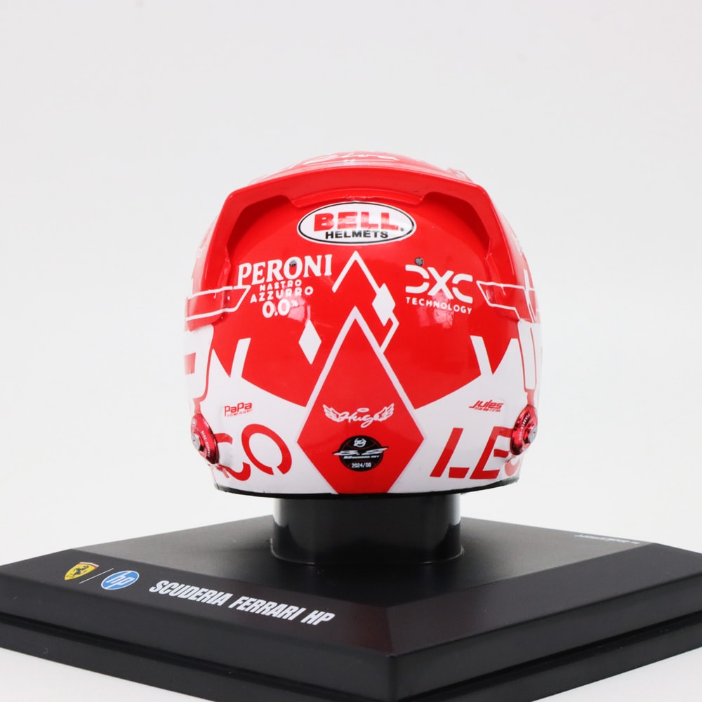 Miniatura Capacete Charles Leclerc Monaco GP 2024 1:5