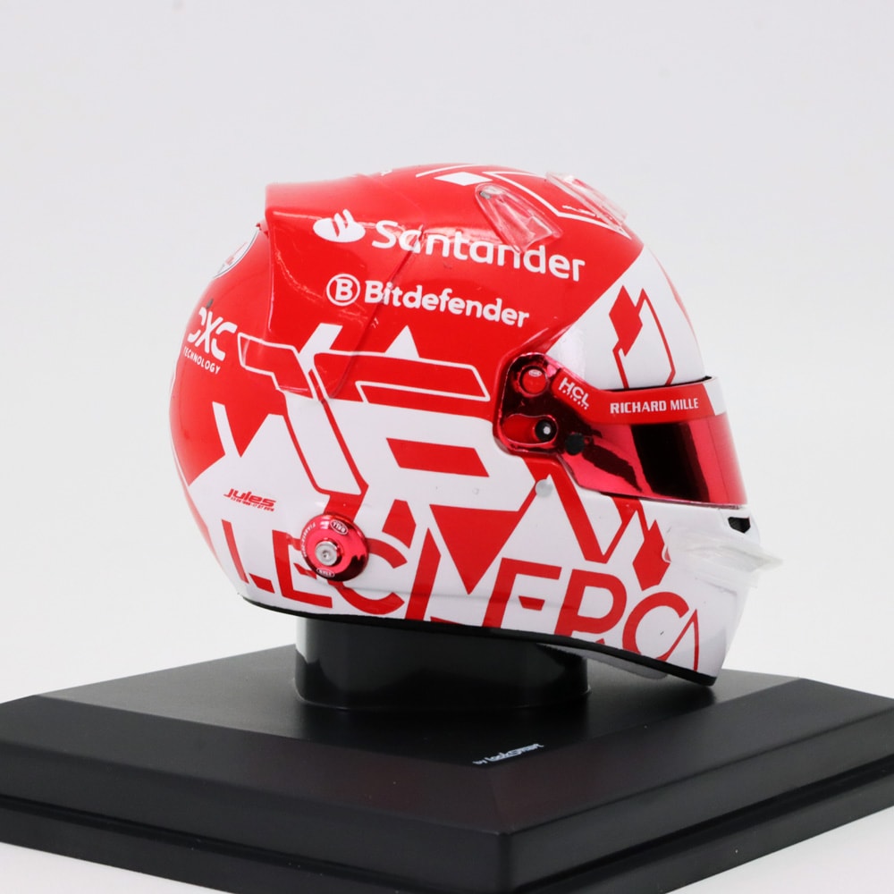 Miniatura Capacete Charles Leclerc Monaco GP 2024 1:5