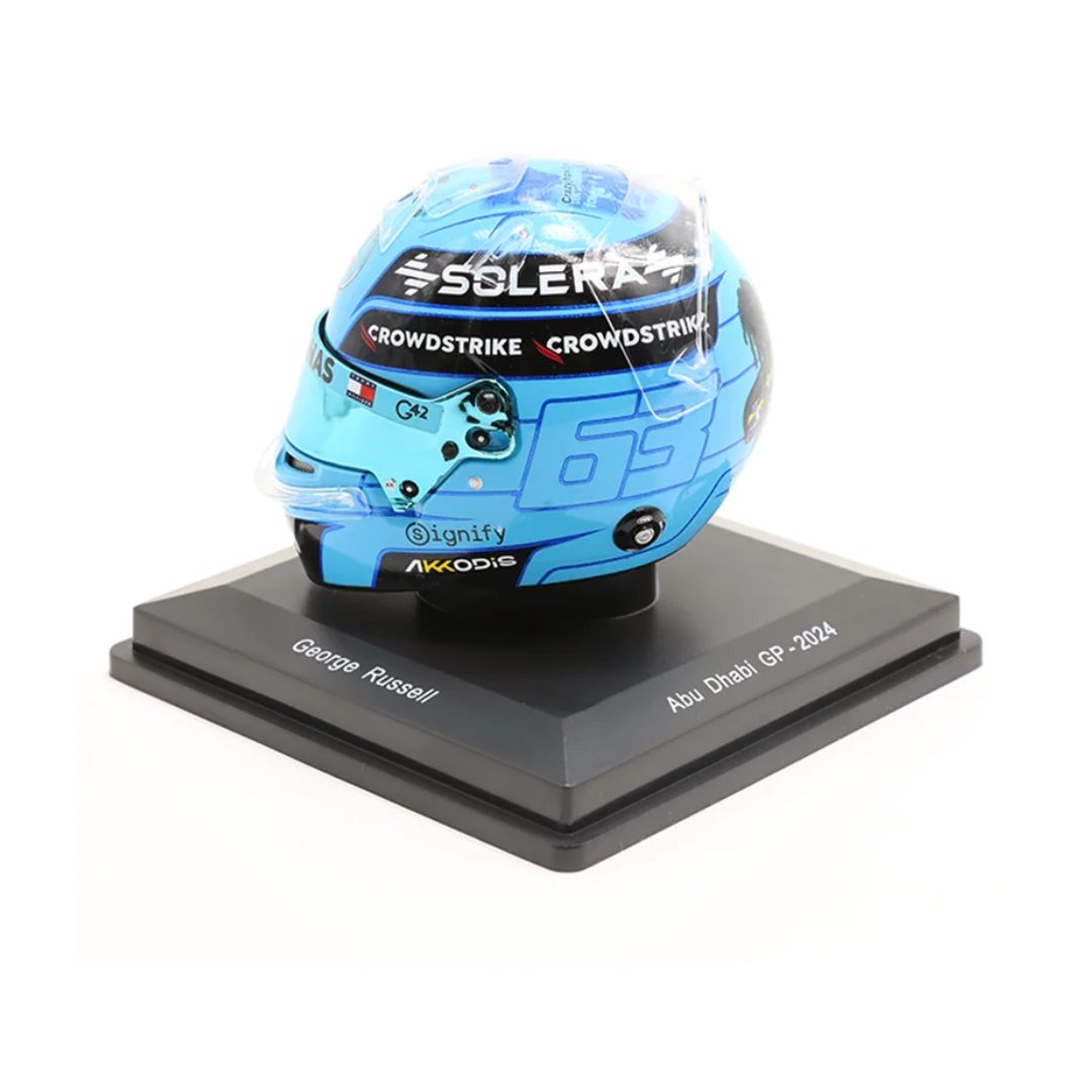 Miniatura Capacete George Russell Edição Especial Abu Dhabi2024 1:5