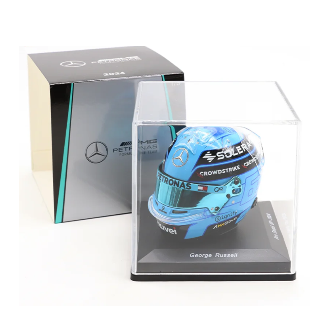 Miniatura Capacete George Russell Edição Especial Abu Dhabi2024 1:5