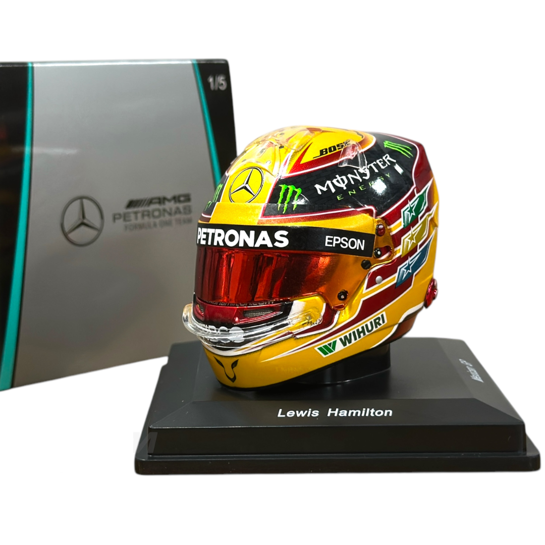 Miniatura Capacete Lewis Hamilton 2017 GP México 1:5