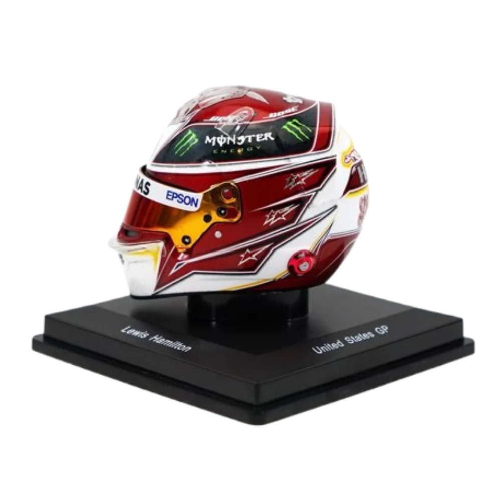 Miniatura Capacete Lewis Hamilton 2019 GP EUA 1:5