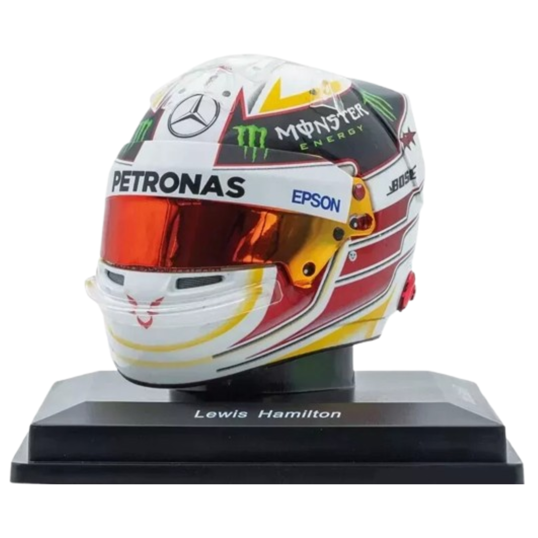 Miniatura Capacete Lewis Hamilton 2015 GP EUA 1:5