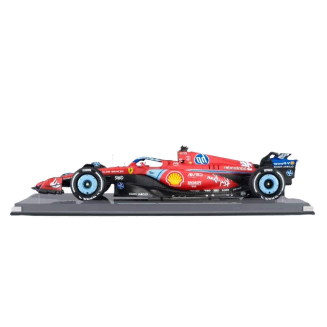 Miniatura SF24 Scuderia Ferrari Edição Especial Miami 2024 - Carlos Sainz 55