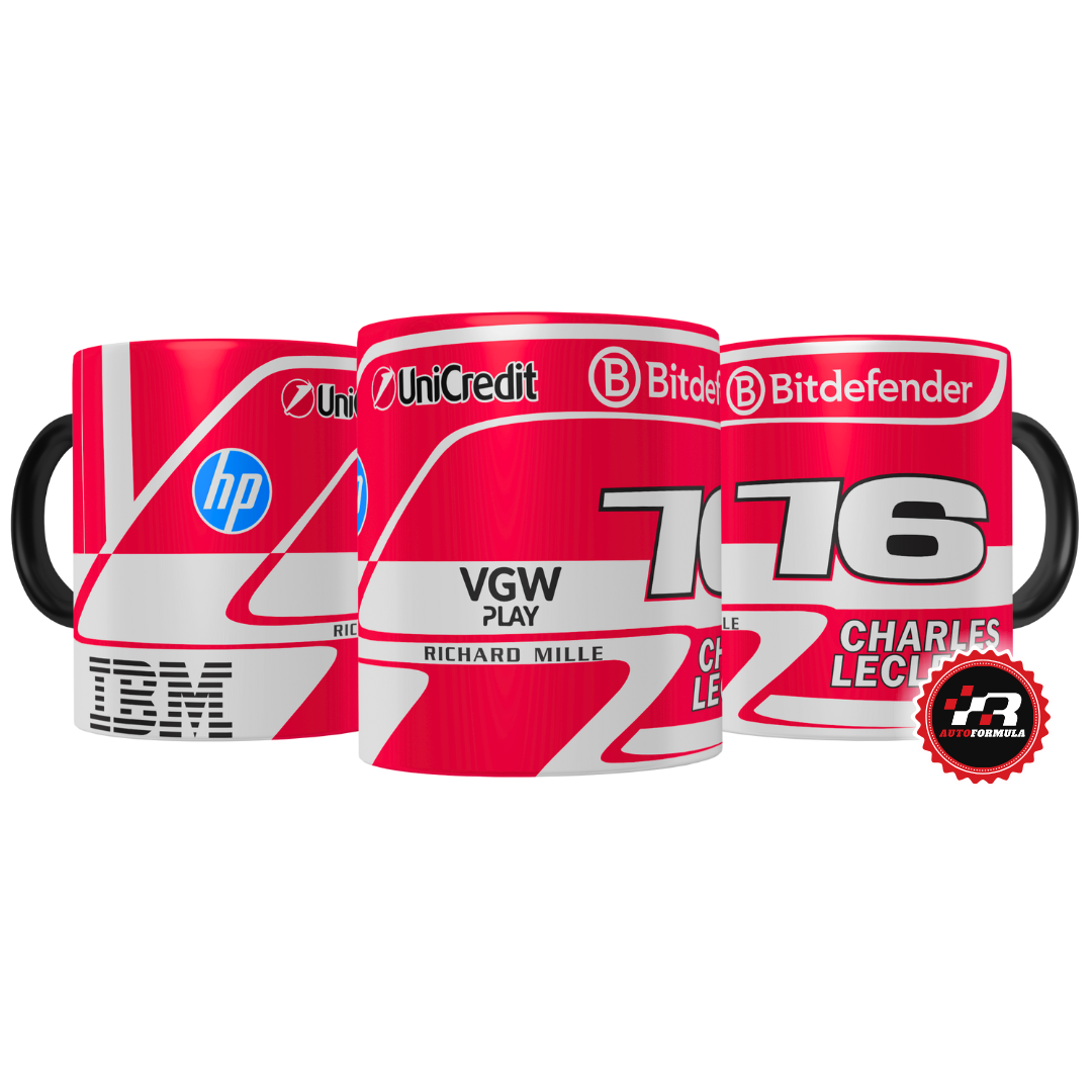 Caneca Charles Leclerc Capacete 2025