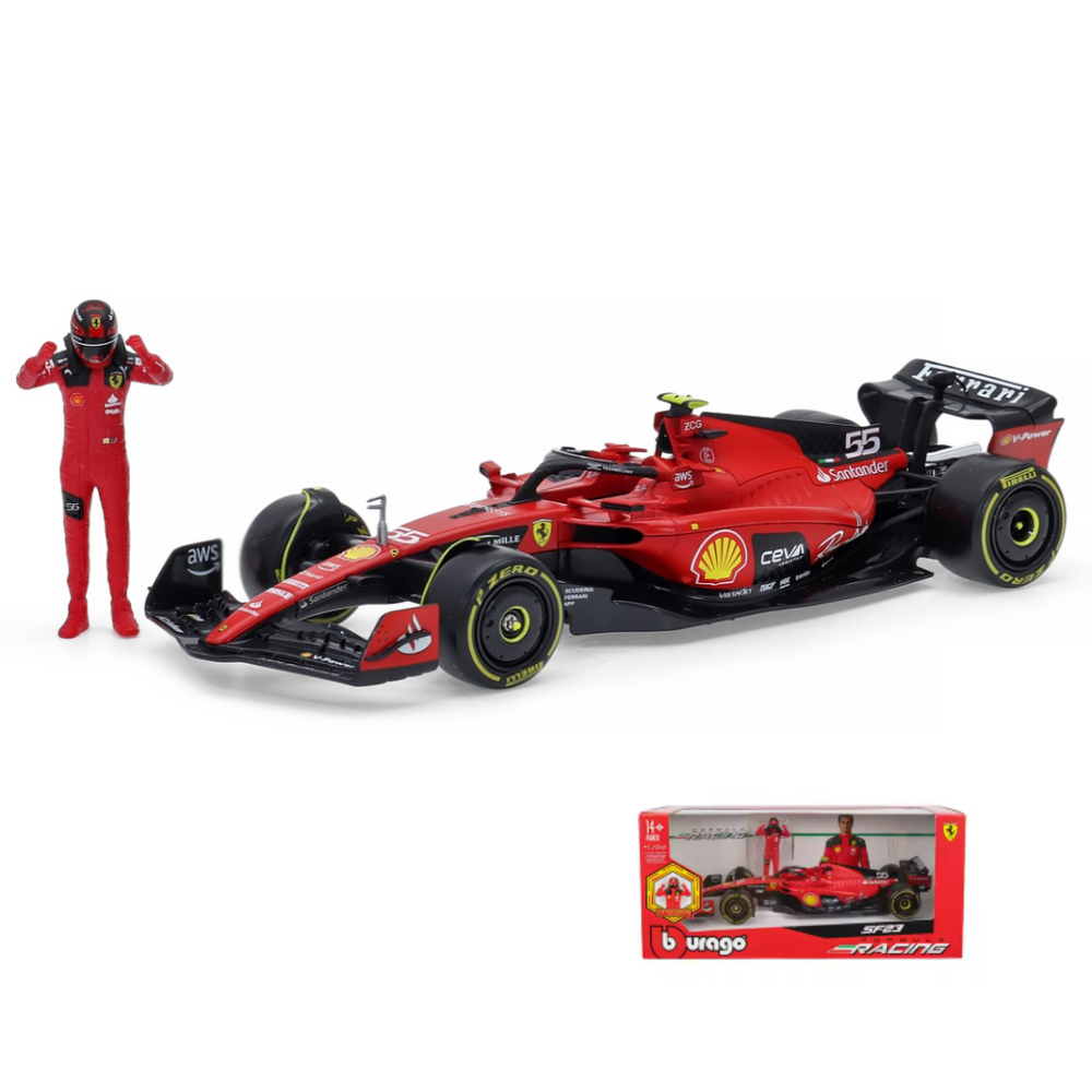 Miniatura SF23 1:24 Scuderia Ferrari F1 Team 2023 - Carlos Sainz 55