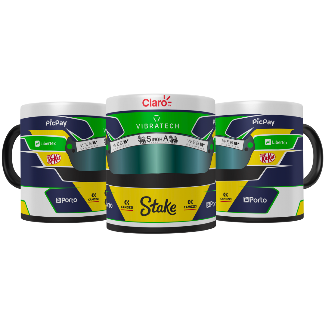 Caneca Capacete Gabriel Bortoleto 2025