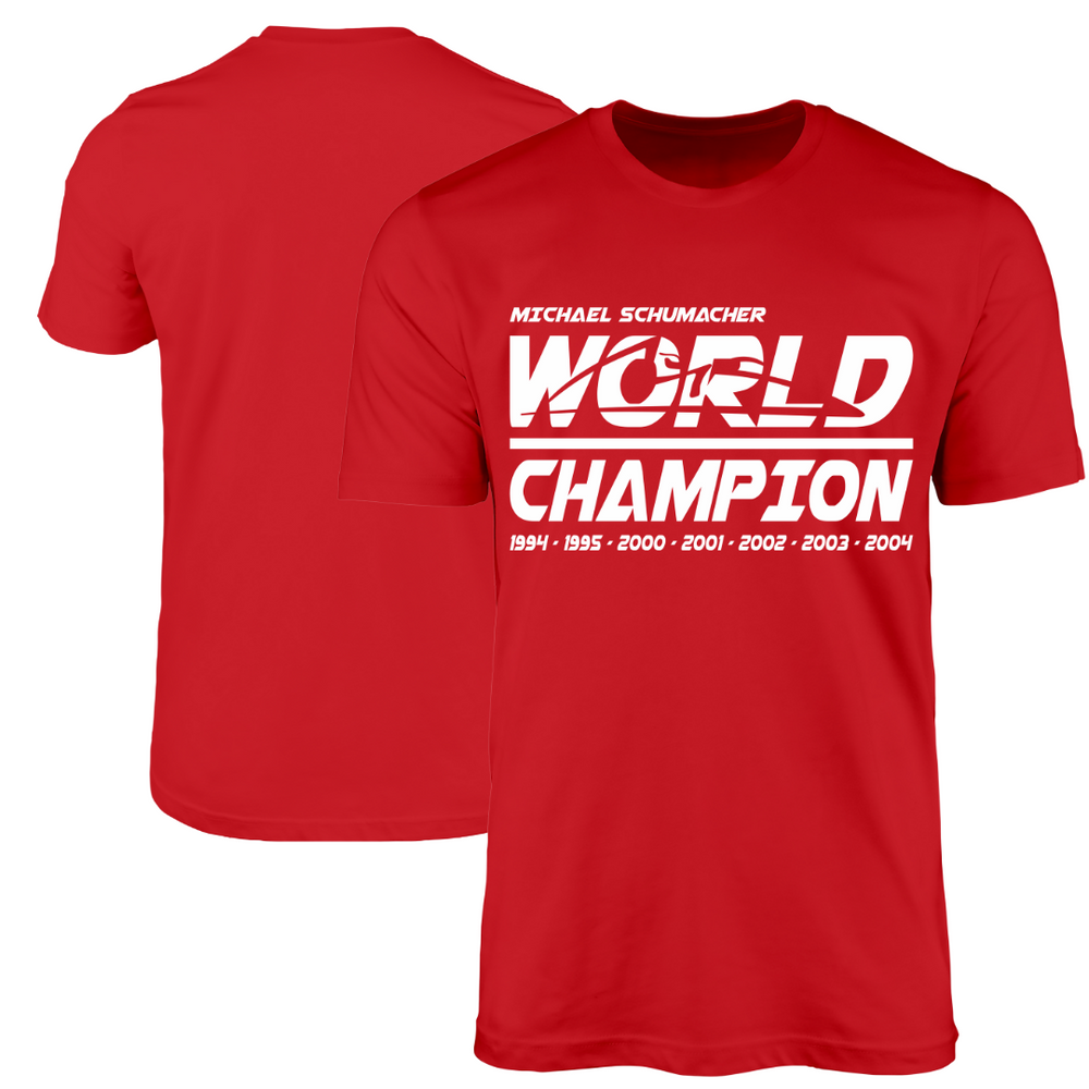 Camiseta Michael Schumacher 7 Times F1 World Champion