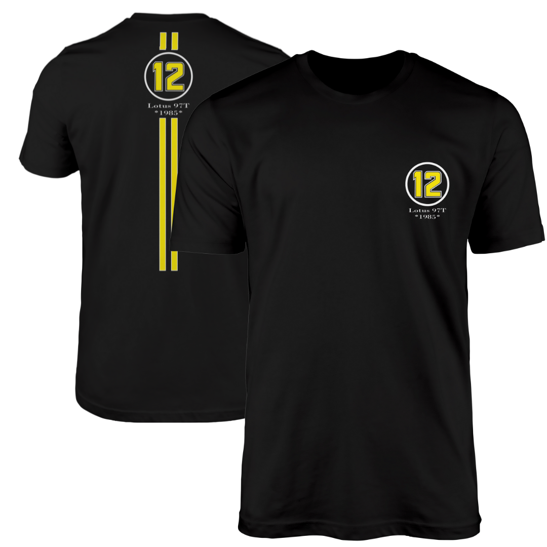 Camiseta John Player Special 12 Lotus F1 Team 1985 97T