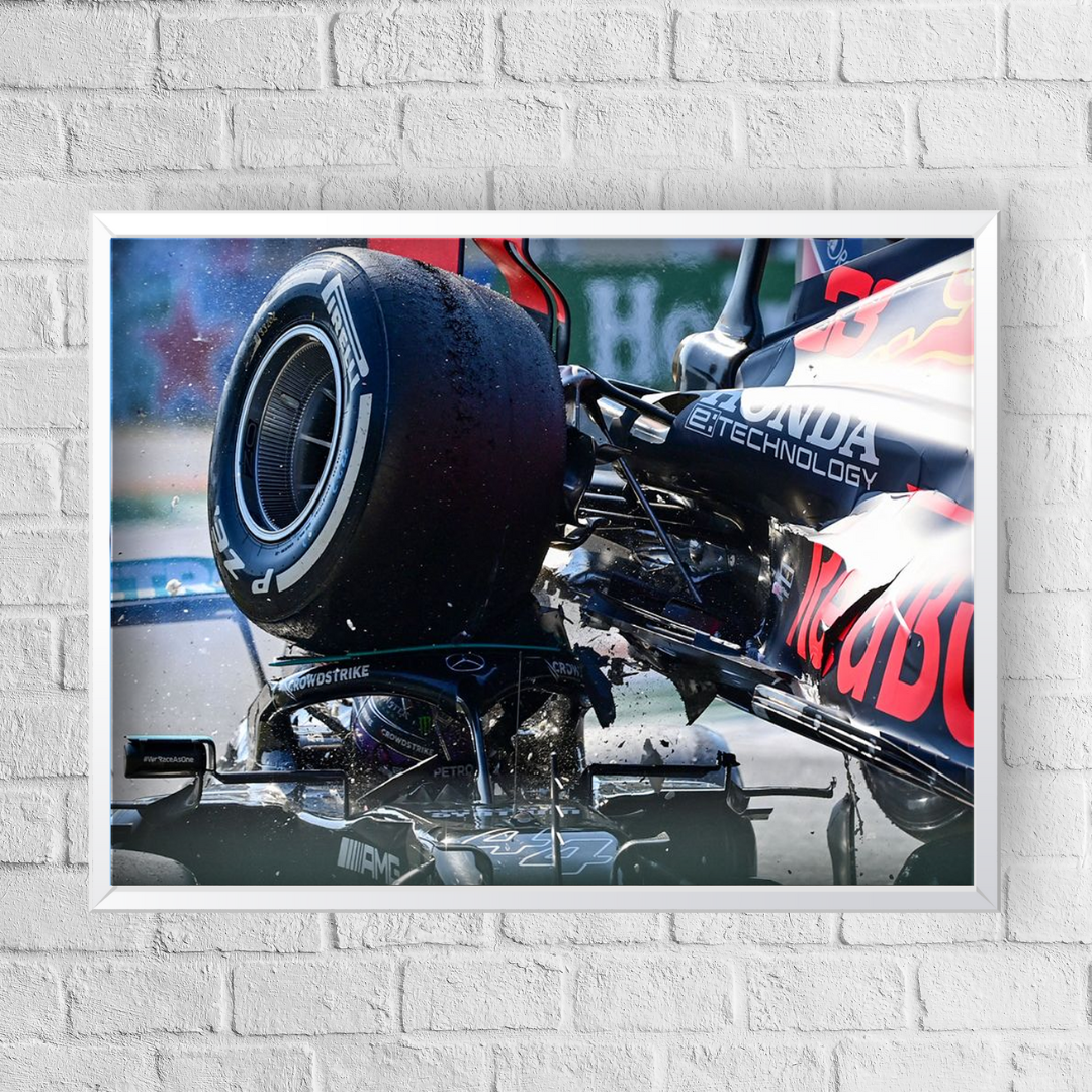 Quadro Decorativo Lewis Hamilton x Max Verstappen Italian GP 2021