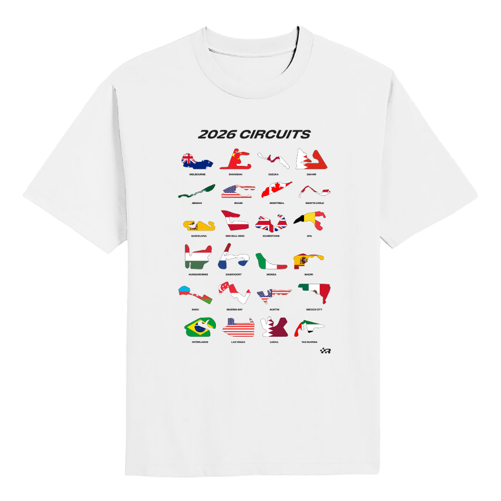 Camiseta Circuitos F1 2026