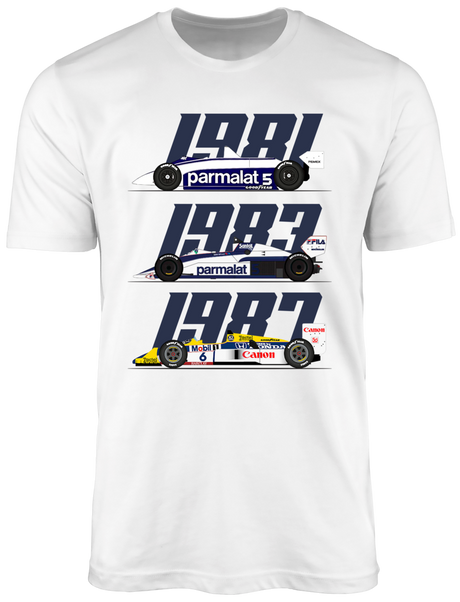 Camiseta Nelson Piquet Tricampeão Mundial