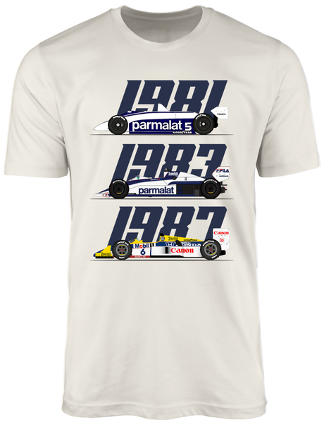 Camiseta Nelson Piquet Tricampeão Mundial