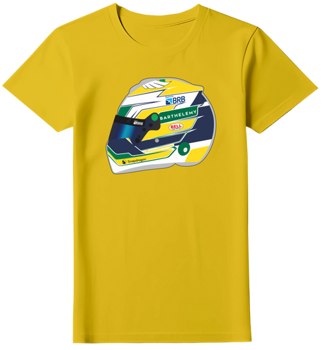 Camiseta Ilustração Capacete Gabriel Bortoleto Feminina