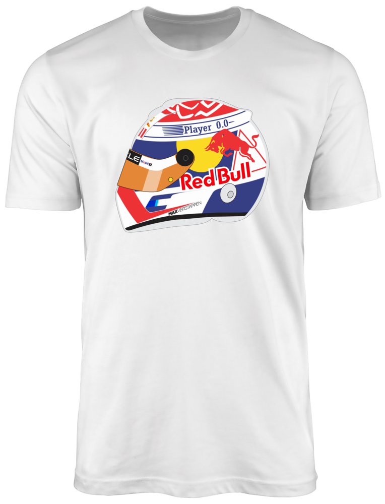 Camiseta Ilustração Capacete Max Verstappen