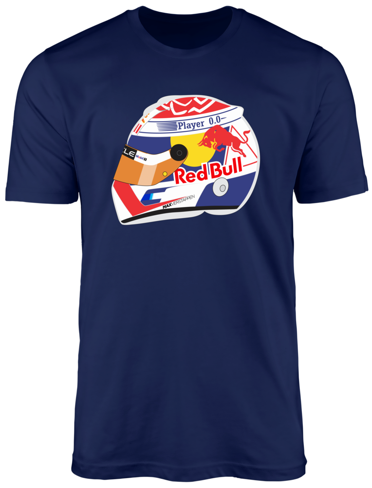 Camiseta Ilustração Capacete Max Verstappen