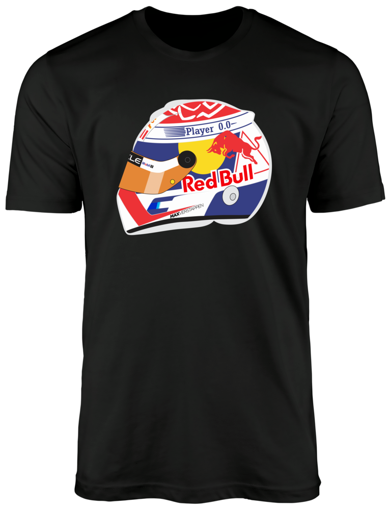 Camiseta Ilustração Capacete Max Verstappen