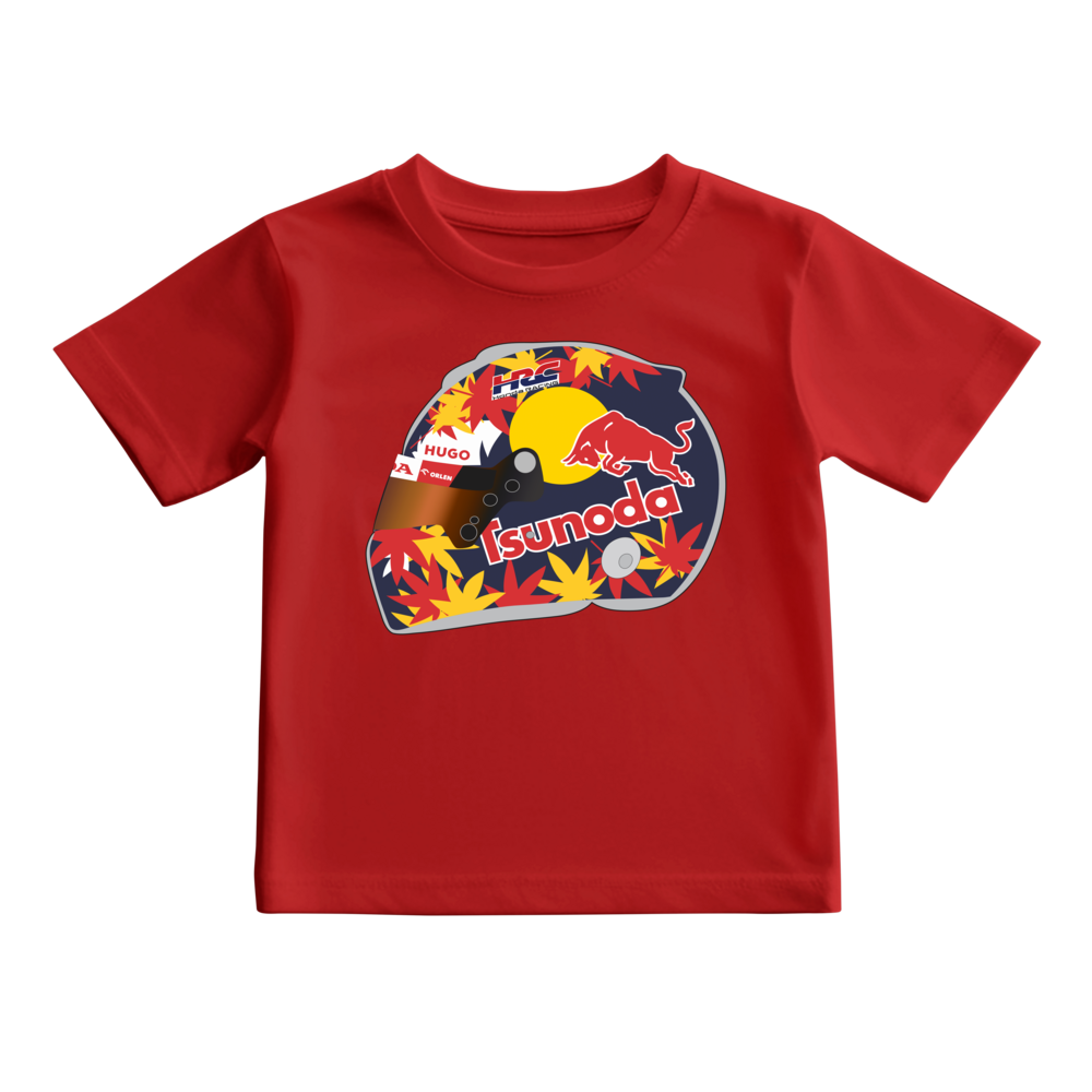 Camiseta Ilustração Capacete Yuki Tsunoda 2024