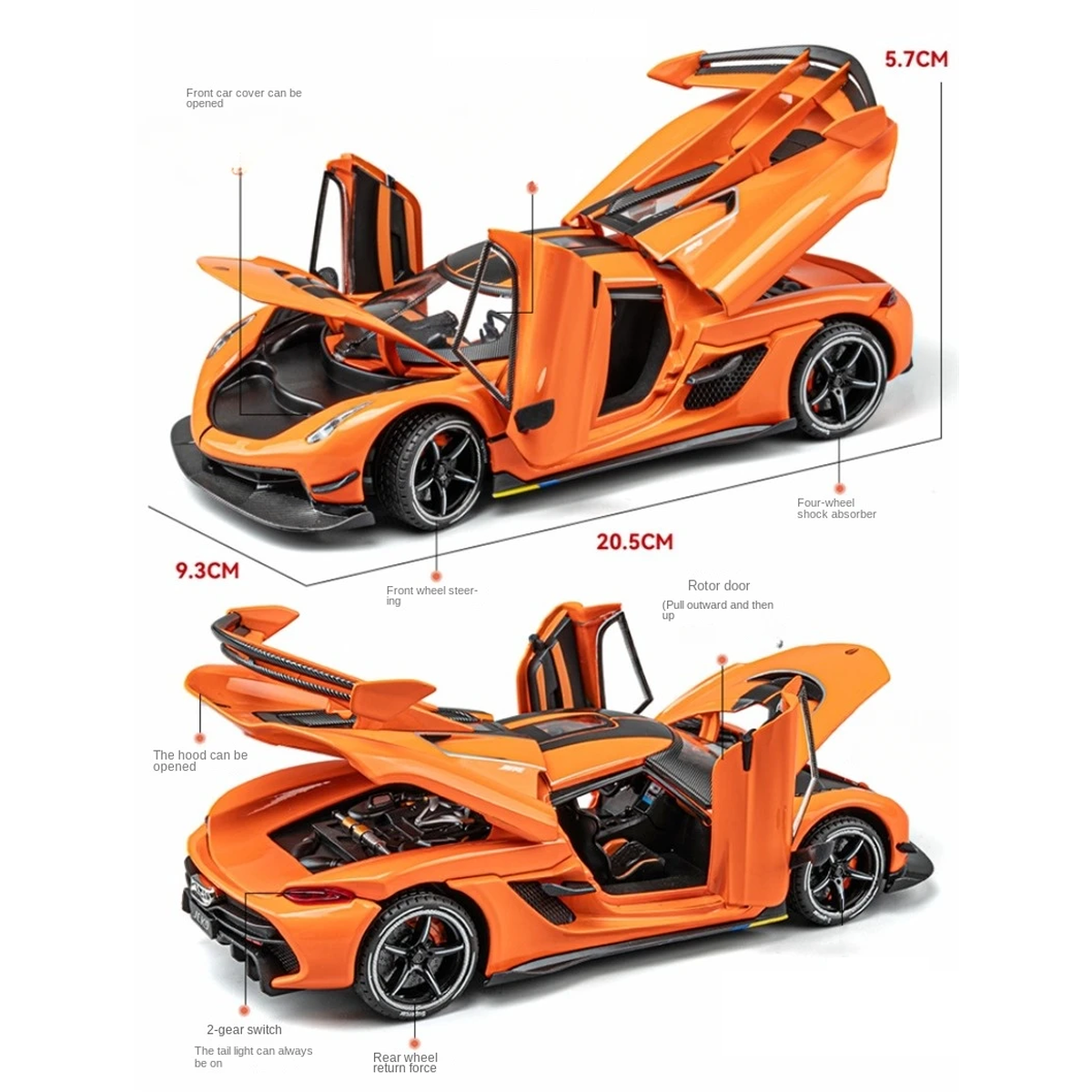 Miniatura Koenigsegg Jesko 2024 1:24