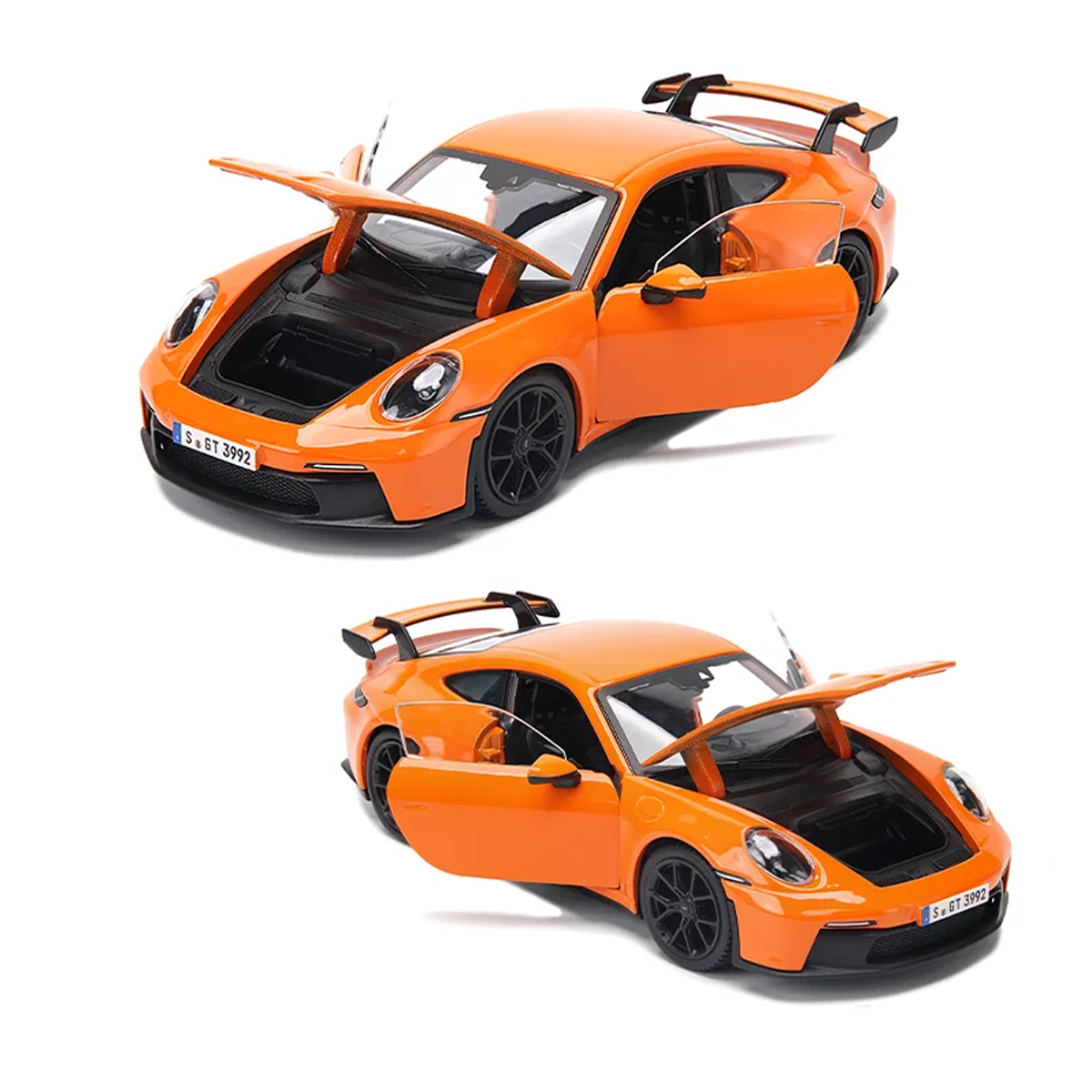 Miniatura Porshe 911 Laranja 1:24