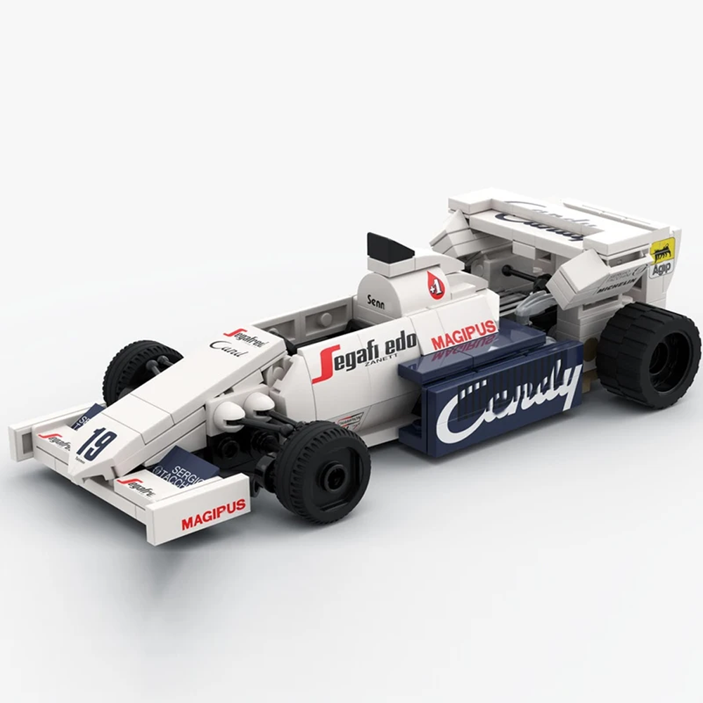 Miniatura Toleman-Hart TG184 Blocos de Montagem 199 PCS