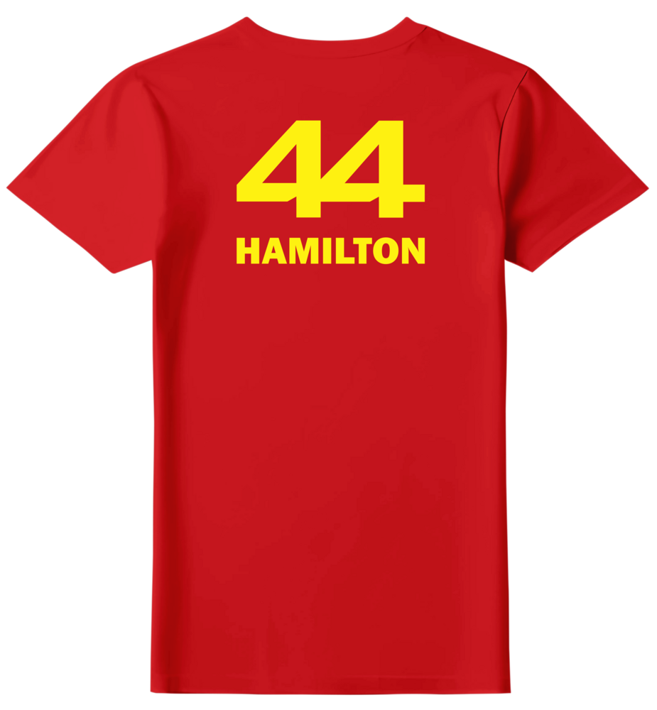 Camiseta Lewis Hamilton Scuderia Ferrari Feminina