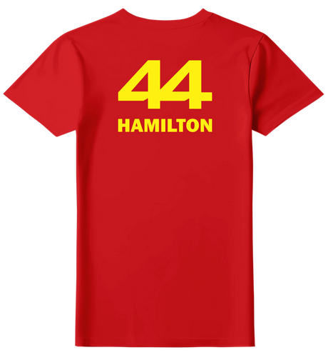 Camiseta Lewis Hamilton Scuderia Ferrari Feminina