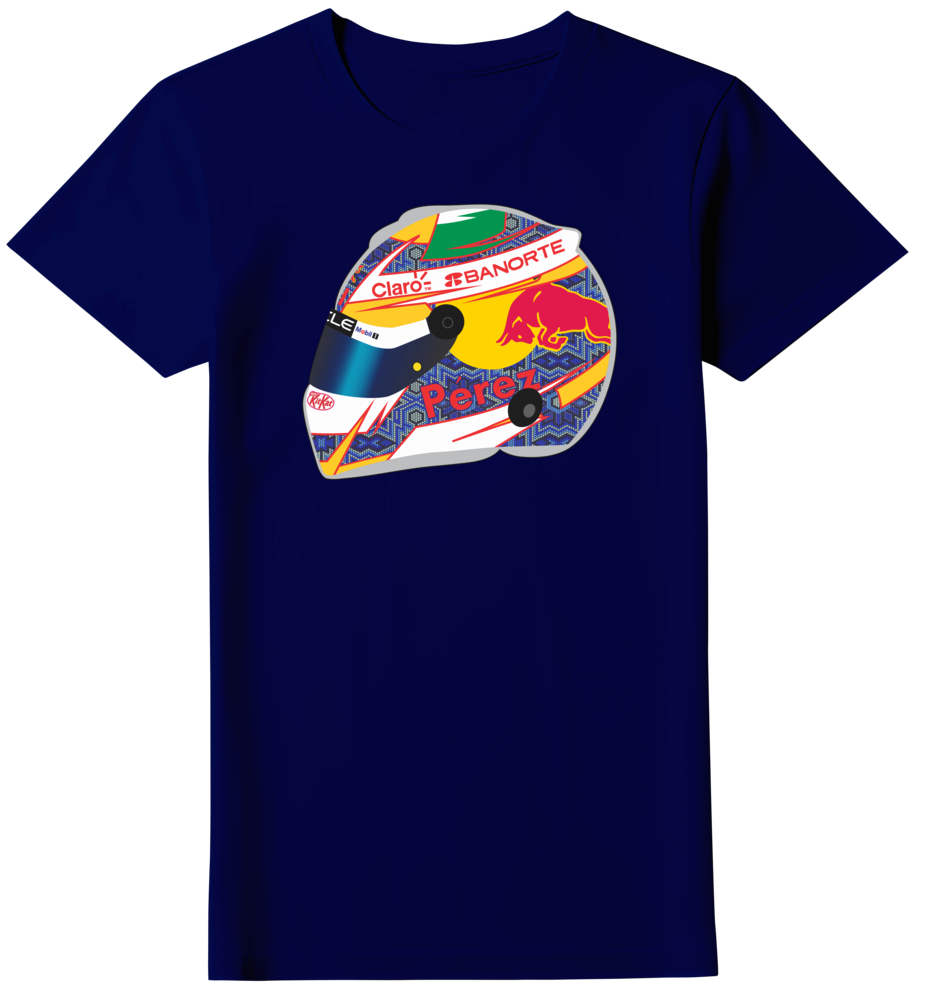 Camiseta Capacete Sergio Pérez 2024 Feminina