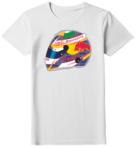 Camiseta Capacete Sergio Pérez 2024 Feminina