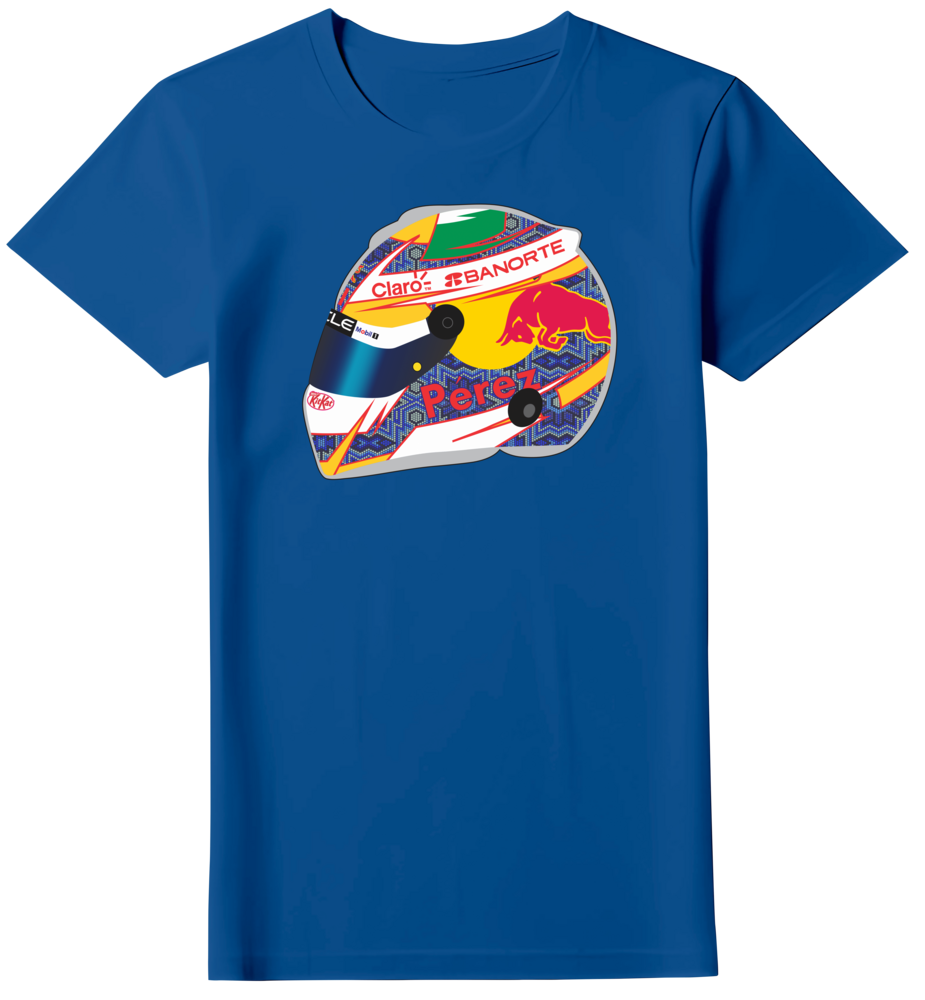 Camiseta Capacete Sergio Pérez 2024 Feminina