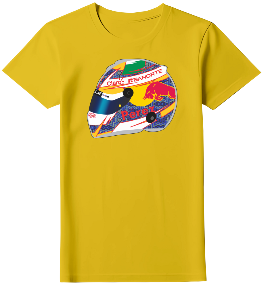 Camiseta Capacete Sergio Pérez 2024 Feminina