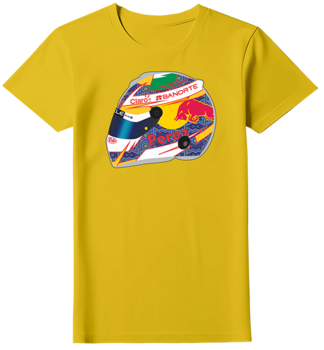 Camiseta Capacete Sergio Pérez 2024 Feminina