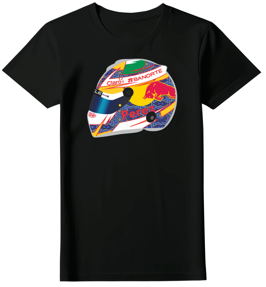 Camiseta Capacete Sergio Pérez 2024 Feminina