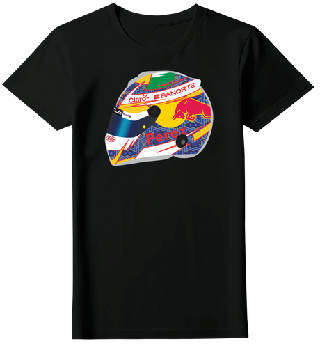 Camiseta Capacete Sergio Pérez 2024 Feminina