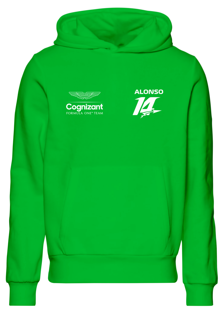 Moletom com capuz Fernando Alonso 14 Aston Martin F1 Team 2024