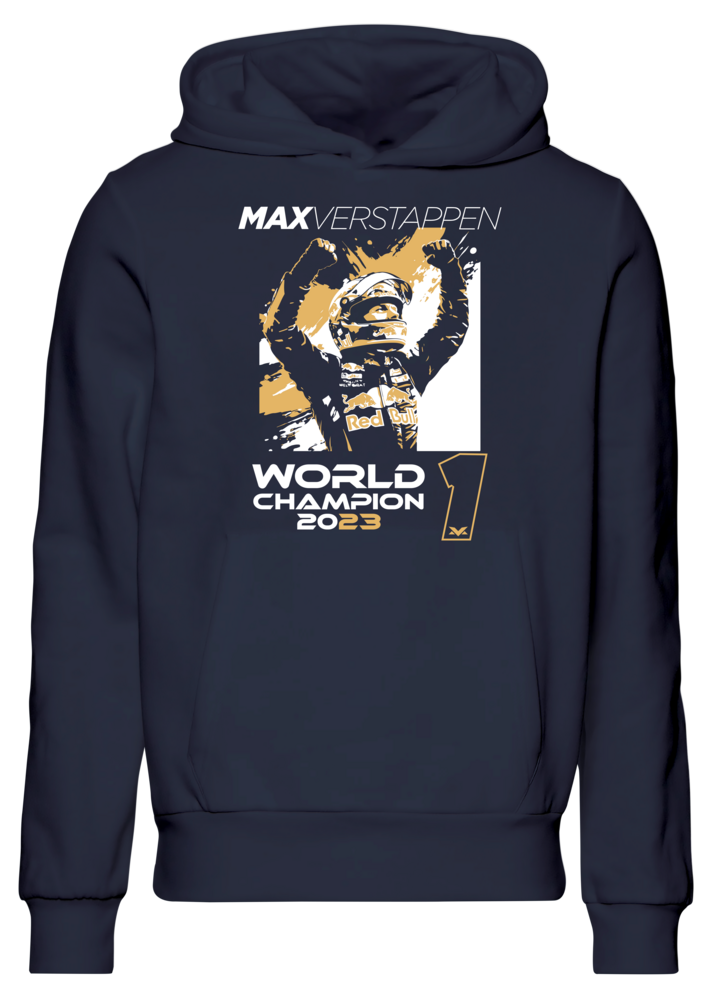 Moletom com capuz Max Verstappen World Champion 2023 Oracle RedBull Racing F1 Team - Max Verstappen 1