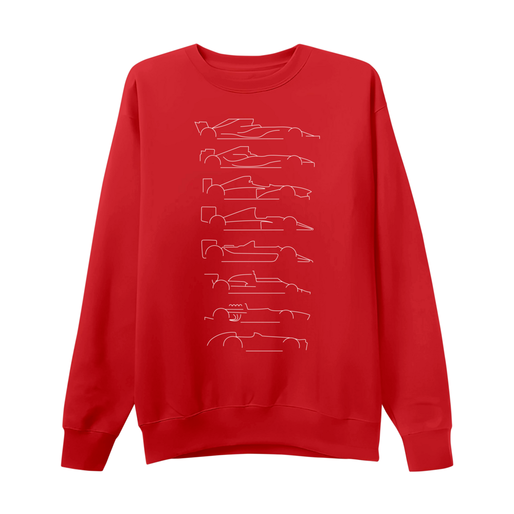 Blusão Evolução dos Carros Fórmula 1