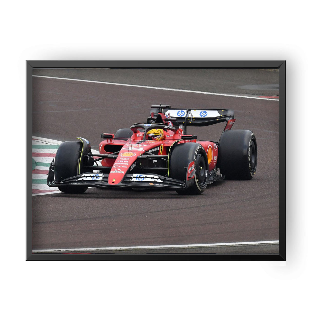 Quadro Decorativo Lewis Hamilton Teste Fiorano