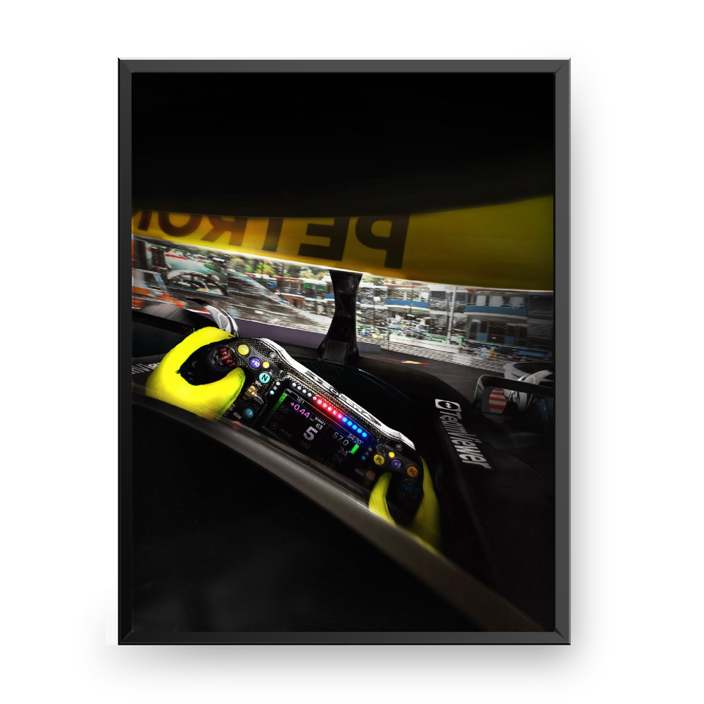 Quadro Decorativo Lewis Hamilton Mercedes AMG Petronas 2024