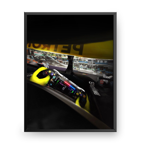 Quadro Decorativo Lewis Hamilton Mercedes AMG Petronas 2024
