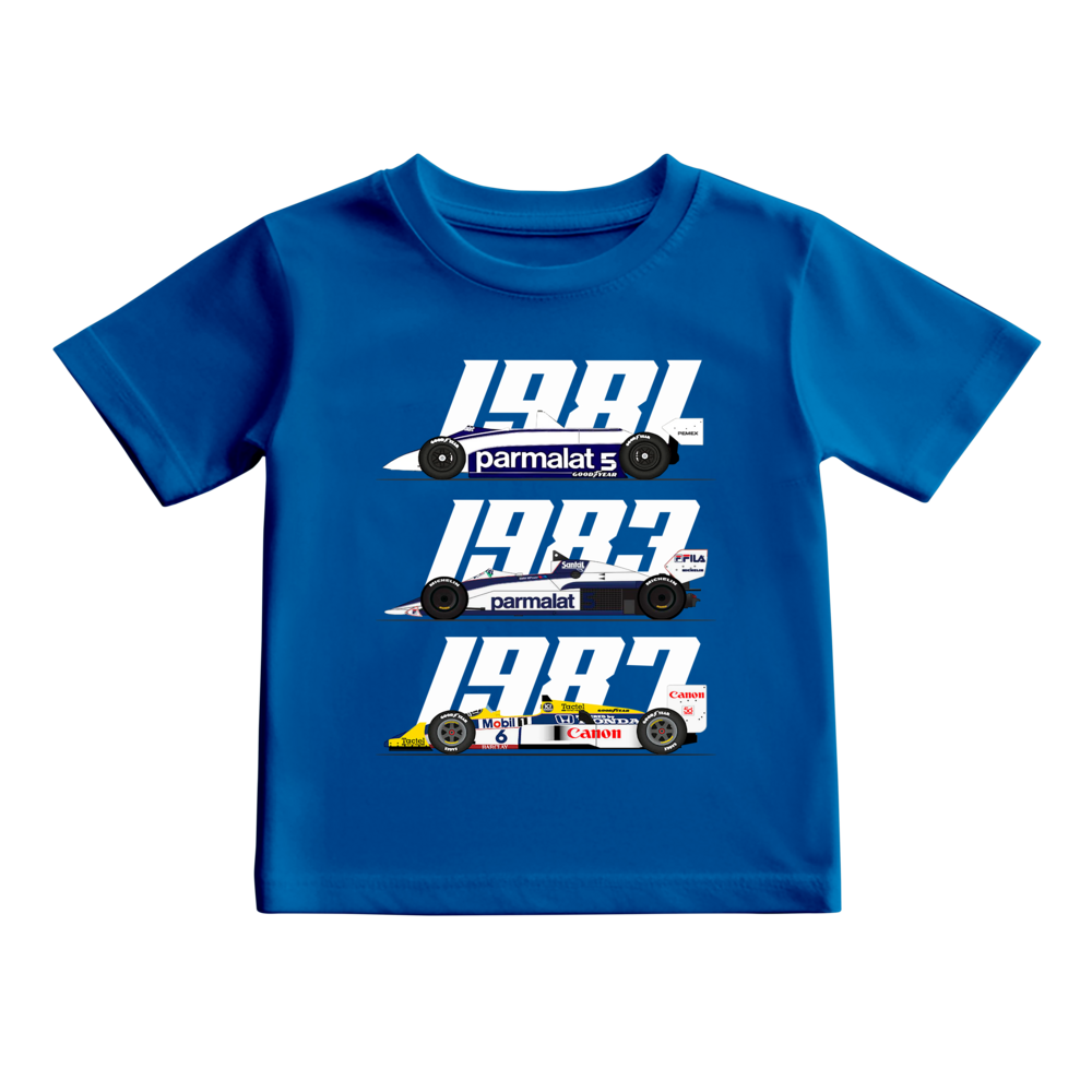 Camiseta Nelson Piquet Tricampeão Mundial KIDS