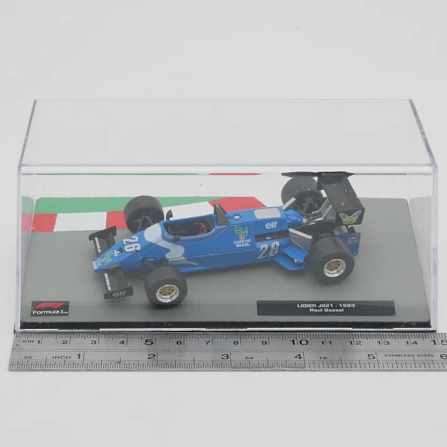 Miniatura Ligier JS21 1:43 Raul Boesel 1983