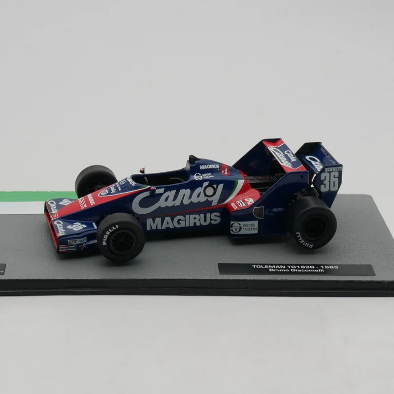Miniatura Toleman TG183B 1:43 Bruno Giacomelli 1983