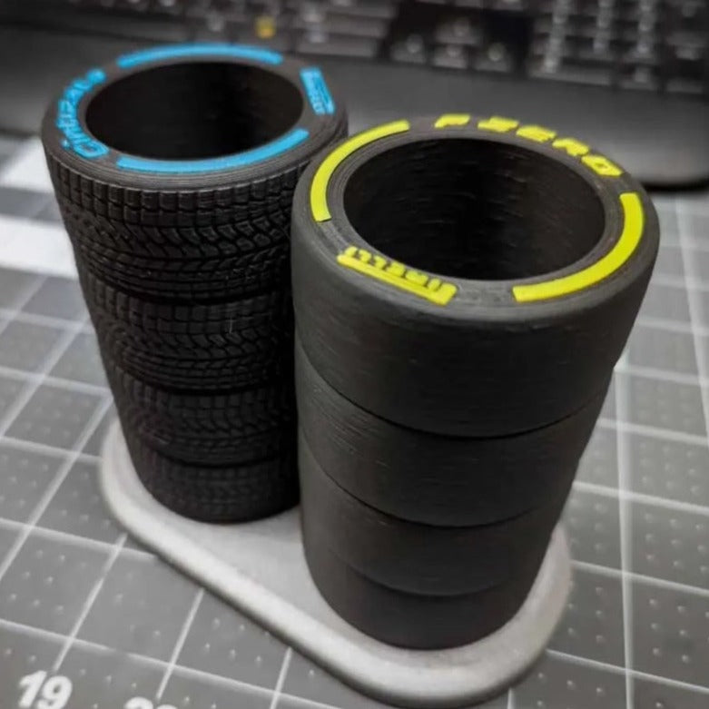 Porta Canetas Pneu Pirelli F1 3D Decorativo