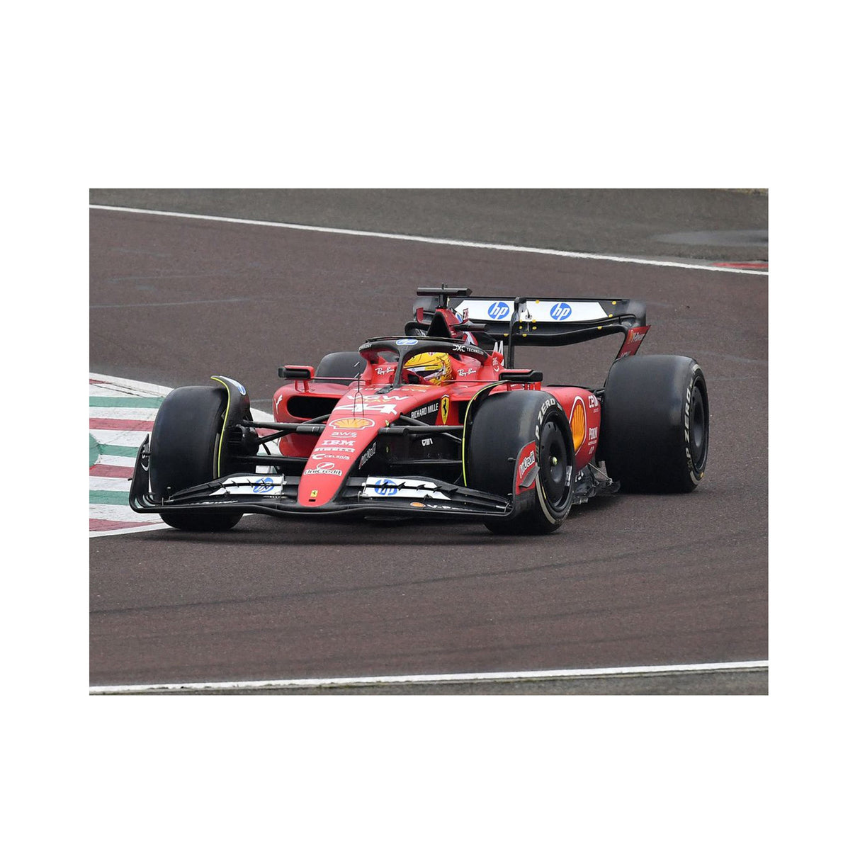 Quadro Decorativo Lewis Hamilton Teste Fiorano