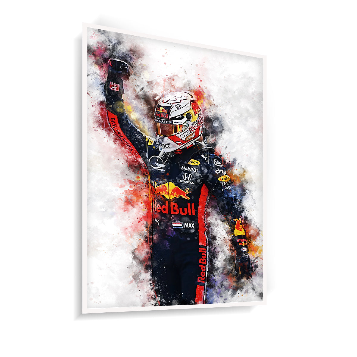 Quadro Decorativo Max Verstappen 1 World Champion 2021
