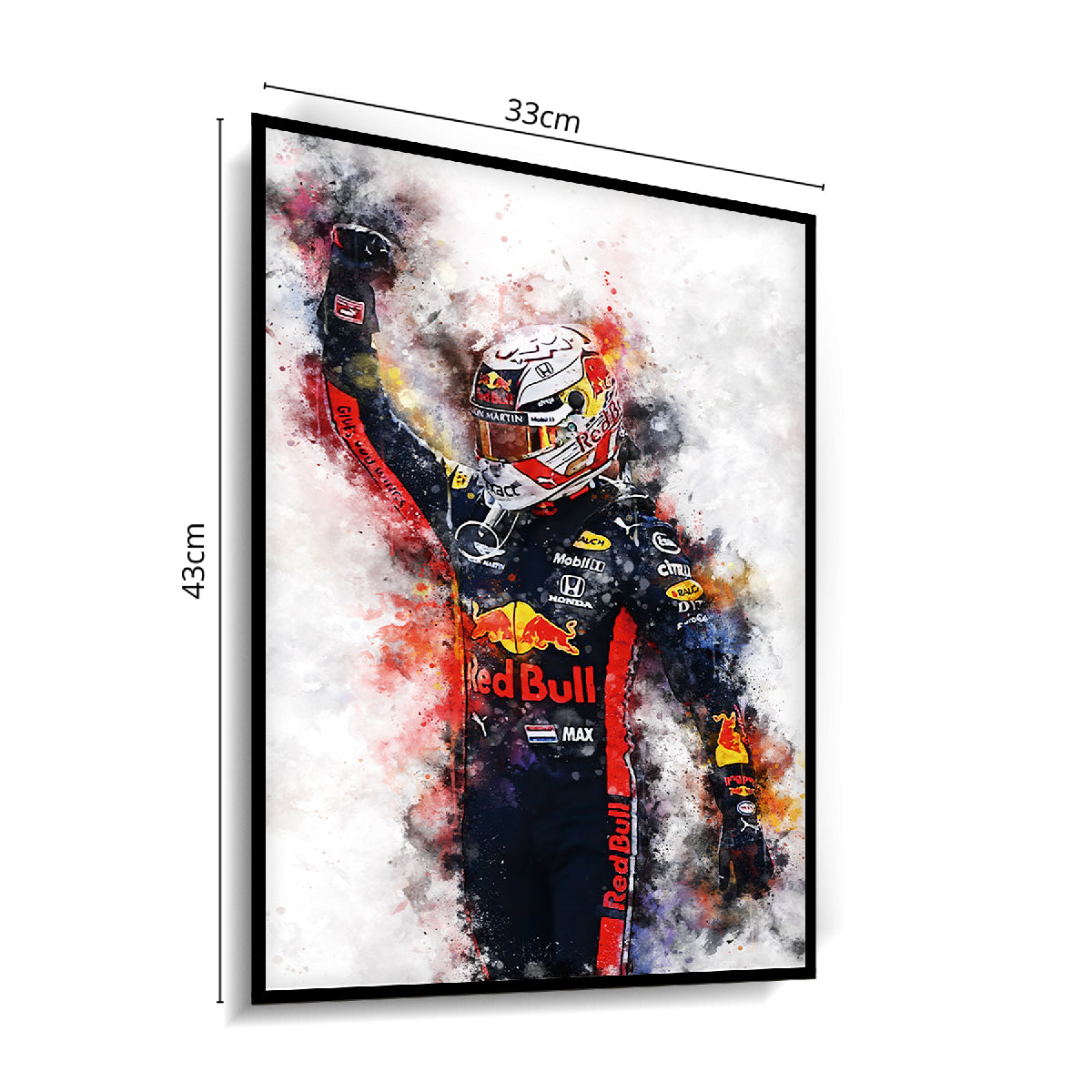 Quadro Decorativo Max Verstappen 1 World Champion 2021