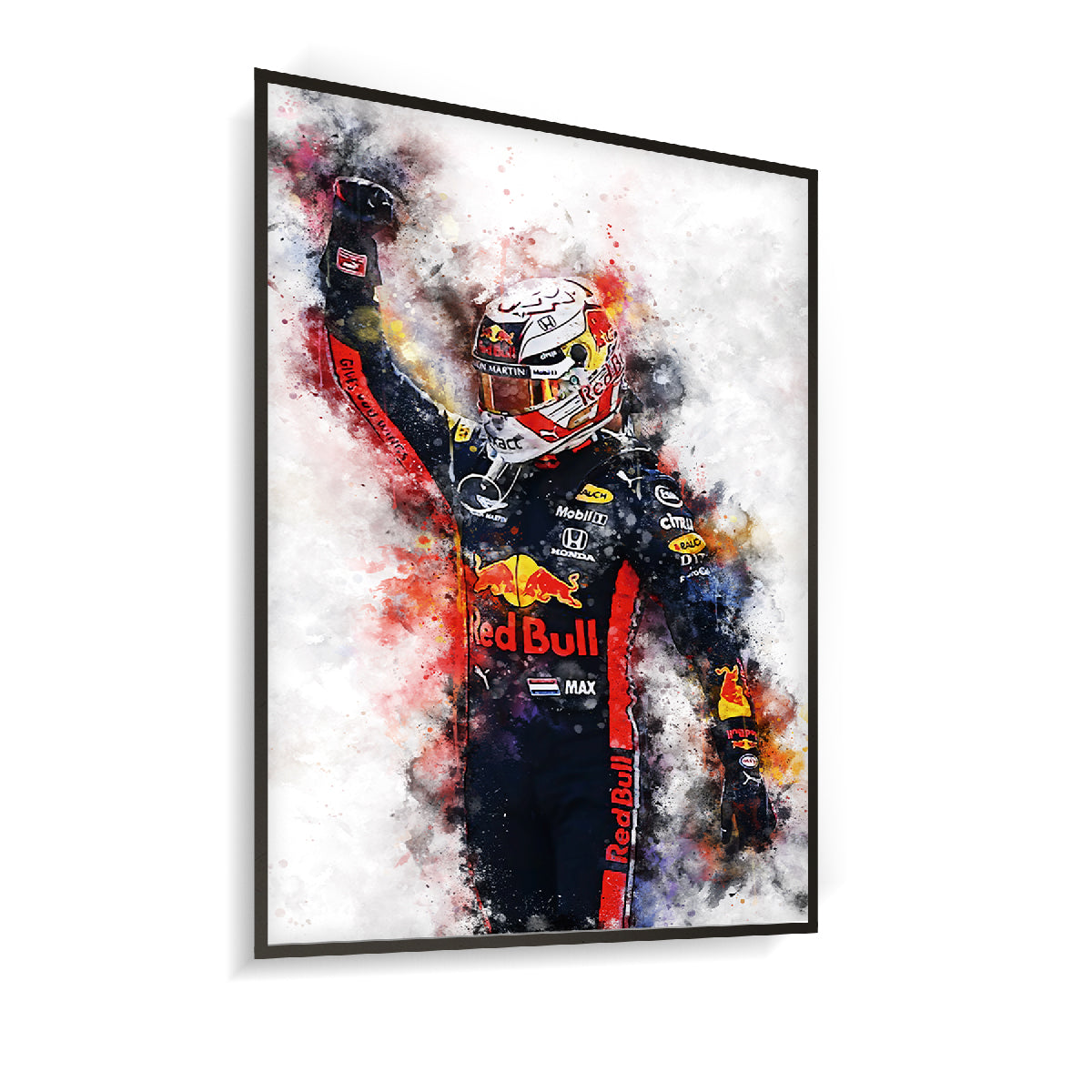 Quadro Decorativo Max Verstappen 1 World Champion 2021