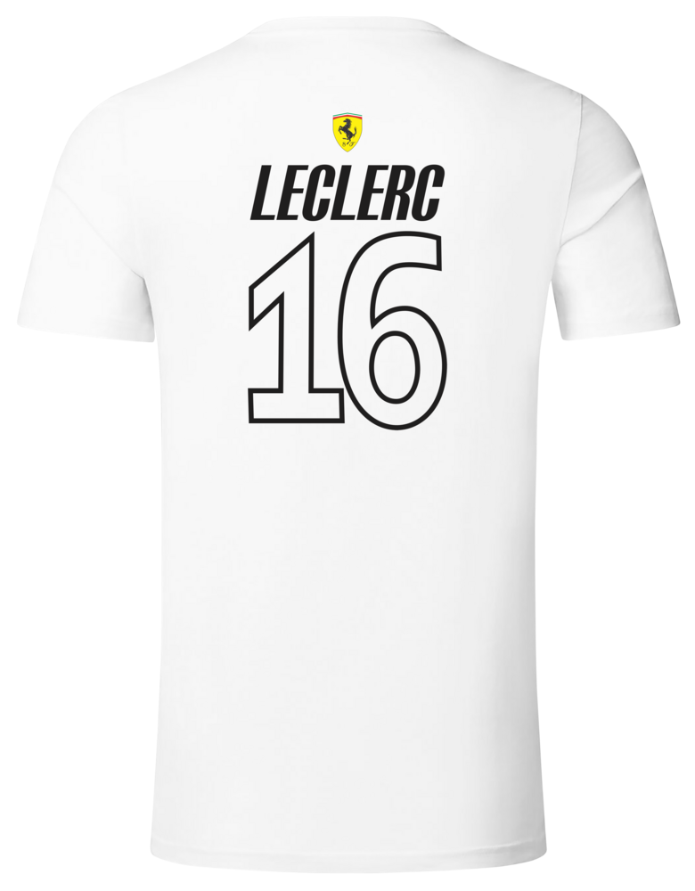 Camiseta Charles Leclerc Scuderia Ferrari 2025/2025