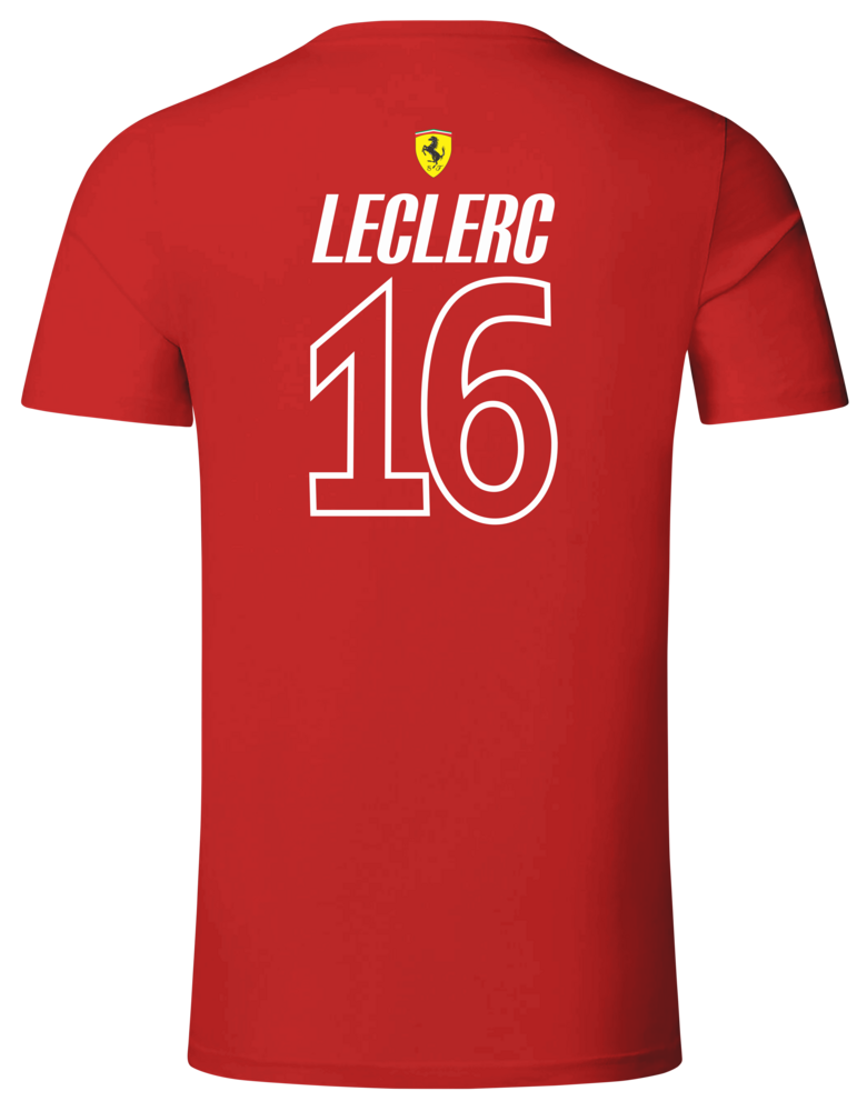 Camiseta Charles Leclerc Scuderia Ferrari 2025/2025